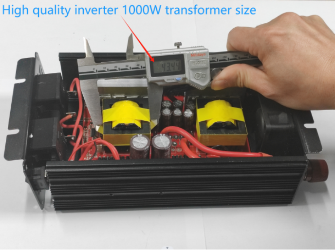 High quality inverter 1000W transformer size