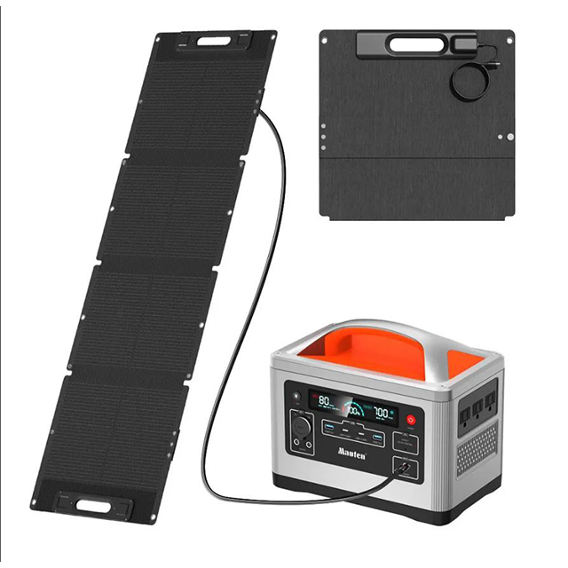 210W Portable Solar Panel for Power Station Generator, Foldable Solar Battery Solar Charger with MC-4 High Efficiency Battery Charger