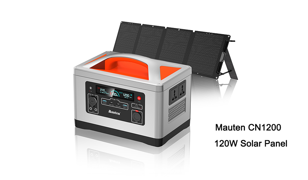 MT-CN1200 + 120W Portable Solar Panel